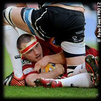 Scarlets Glasgow Warriors Ken Owens try